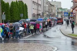 Rozpoczęcie pieszej pielgrzymki Ziemi Lubawskiej
