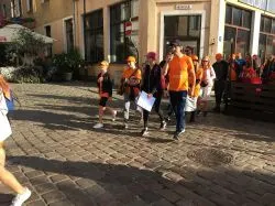 Grupa pomarańczowa z Grudziądza w drodze do Maryi