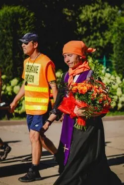 Wejście pieszej pielgrzymki na Jasną Górę