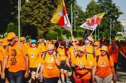 Wejście pieszej pielgrzymki na Jasną Górę