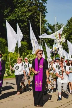 Wejście pieszej pielgrzymki na Jasną Górę