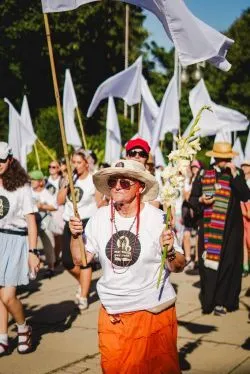 Wejście pieszej pielgrzymki na Jasną Górę
