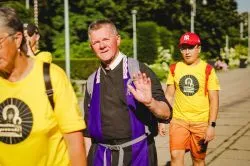 Wejście pieszej pielgrzymki na Jasną Górę