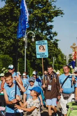 Wejście pieszej pielgrzymki na Jasną Górę