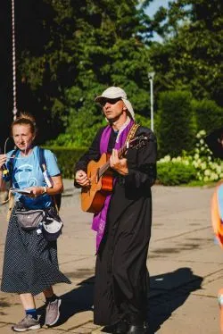 Wejście pieszej pielgrzymki na Jasną Górę