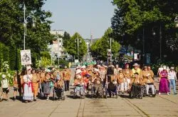 Wejście pieszej pielgrzymki na Jasną Górę