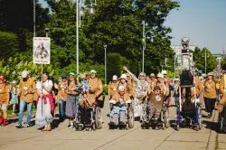 Wejście pieszej pielgrzymki na Jasną Górę