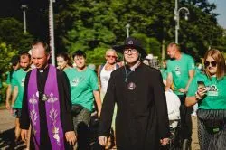 Wejście pieszej pielgrzymki na Jasną Górę