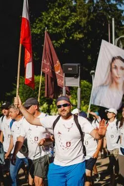 Wejście pieszej pielgrzymki na Jasną Górę