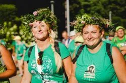 Wejście pieszej pielgrzymki na Jasną Górę