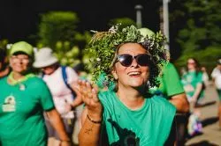 Wejście pieszej pielgrzymki na Jasną Górę