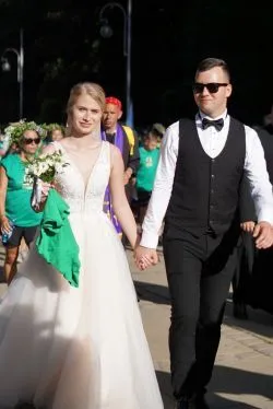 Wejście pieszej pielgrzymki na Jasną Górę