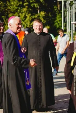 Wejście pieszej pielgrzymki na Jasną Górę
