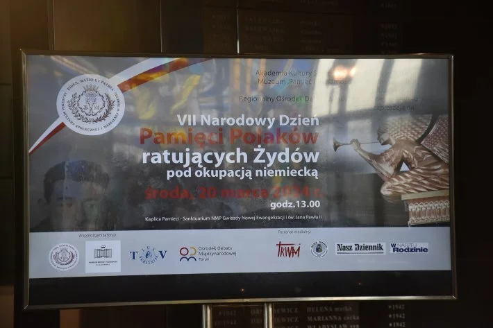 VII Narodowy Dzień Pamięci  Polaków ratujących Żydów pod okupacją niemiecką