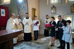 Poświęcenie kościoła filialnego w Dąbrowie Chełmińskiej