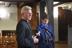 Spotkanie bp. Arkadiusza Okroja z dziennikarzami