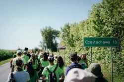 Wejście grupy zielonej z Jabłonowa na Jasną Górę