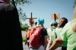 Wejście grupy zielonej z Jabłonowa na Jasną Górę