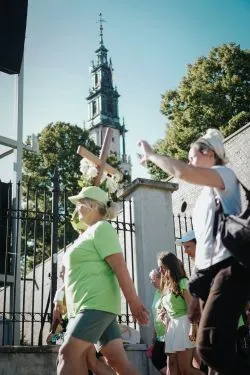 Wejście grupy zielonej z Jabłonowa na Jasną Górę