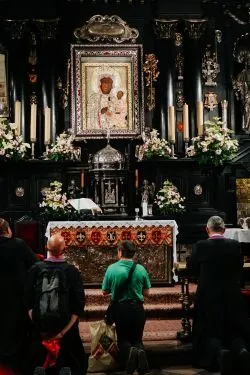 Wejście grupy zielonej z Jabłonowa na Jasną Górę