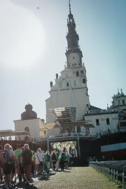Wejście grupy zielonej z Jabłonowa na Jasną Górę