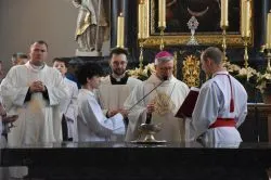 Poświęcenie ołtarza i ambony w Papowie Toruńskim